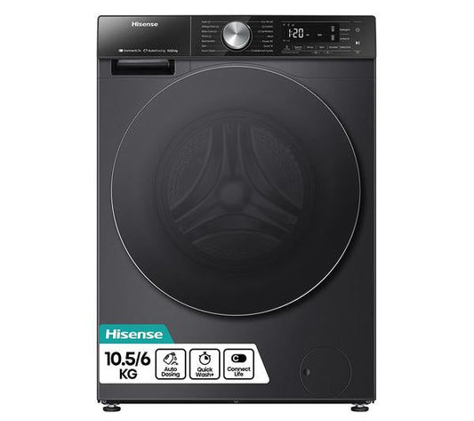 Hisense WD5S1045BB 5S Series Auto Dosing WiFi Washer Dryer 10.5kg Black