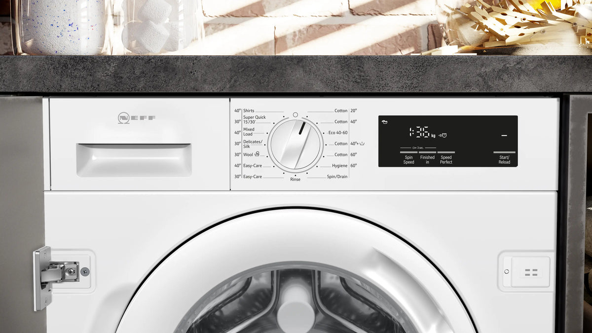 NEFF W543BX2GB N50 Built-In Washing Machine 8kg White
