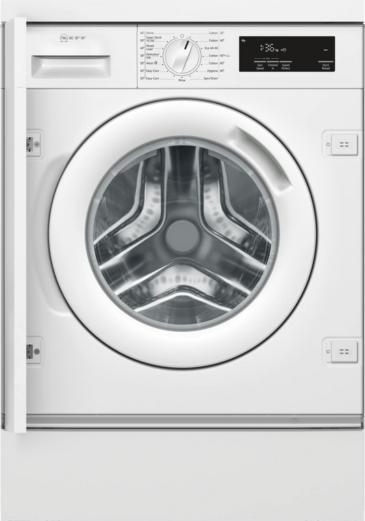 NEFF W543BX2GB N50 Built-In Washing Machine 8kg White