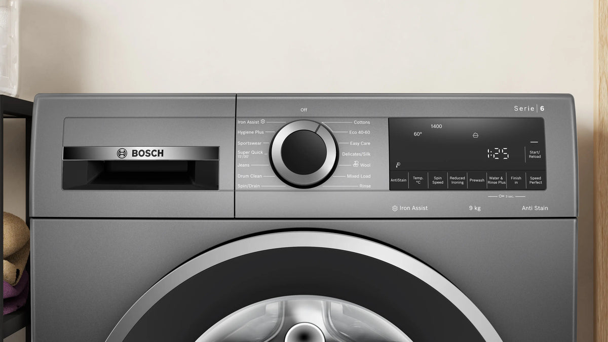 Bosch WGG244ZCGB Series 6 Freestanding Washing Machine 9kg 1400rpm Cast Iron Grey