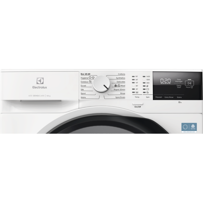 Electrolux EFI62142B SensiCare 600 Front Load Washing Machine 10kg